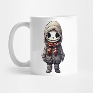 Spooky skull figure in mask perfect for halloween ! Mug